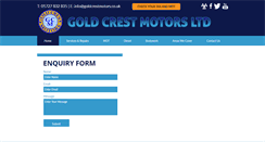 Desktop Screenshot of goldcrestmotors.co.uk
